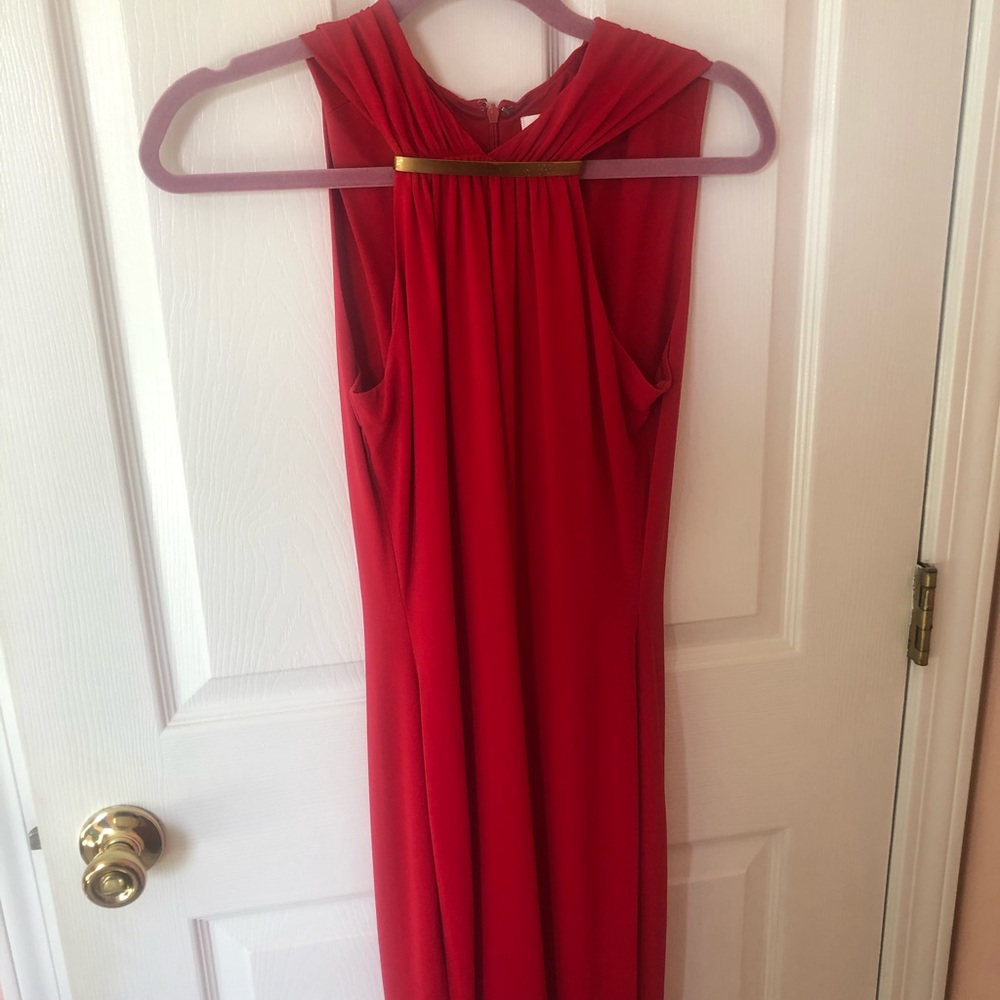 Calvin Klein stretch red dress